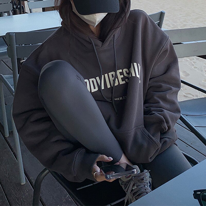 Sudadera Grande Con Capucha Mujer