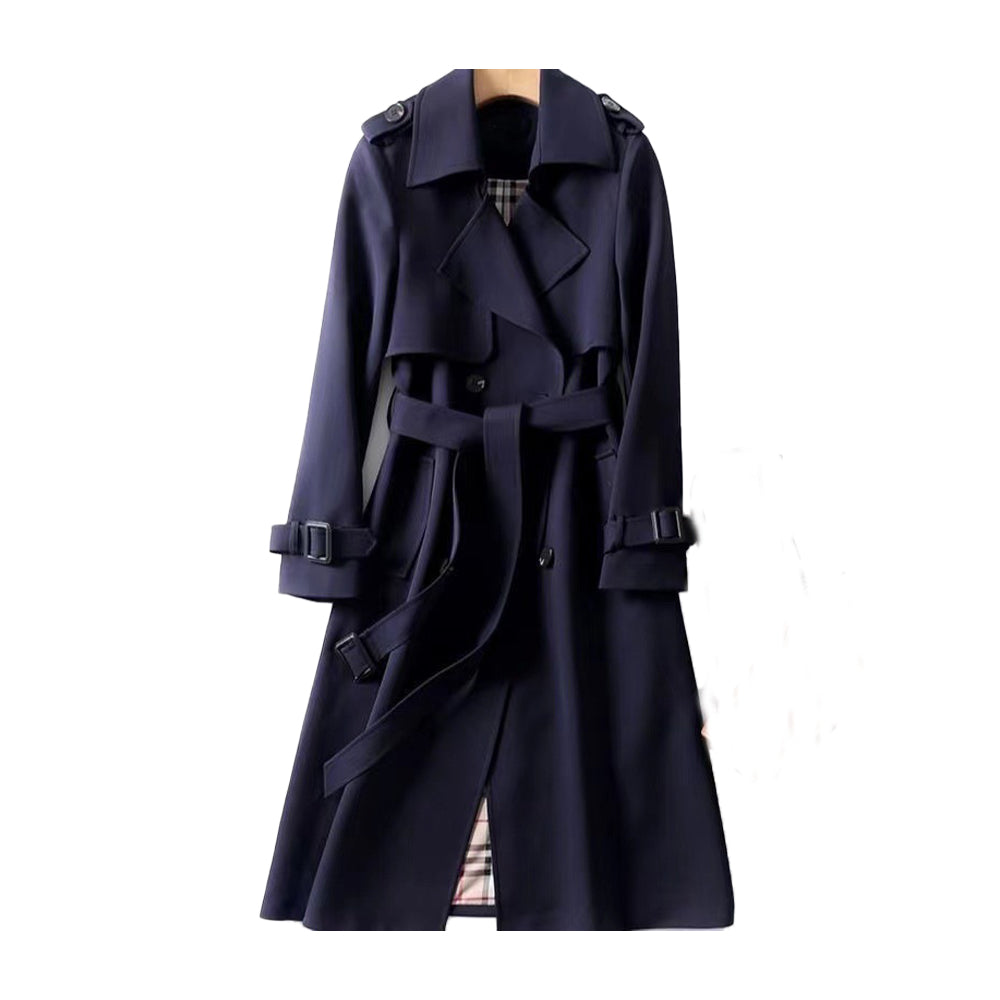 Chaquetón de mujer impermeable con cinturón ajustable