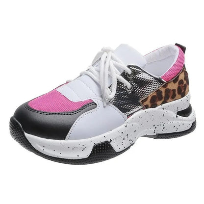 Zapatillas deportivas mujer estampado leopardo trendy
