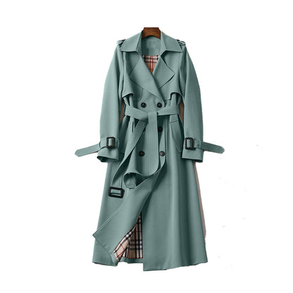 Chaquetón de mujer impermeable con cinturón ajustable