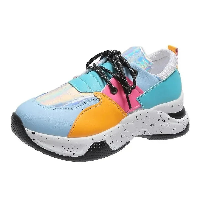 Zapatillas deportivas mujer estampado leopardo trendy