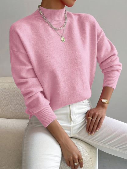 Jerséis Cuello Alto Caliente Mujer Invierno
