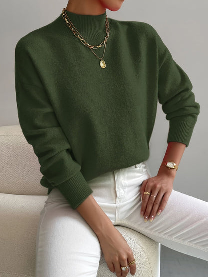 Jerséis Cuello Alto Caliente Mujer Invierno
