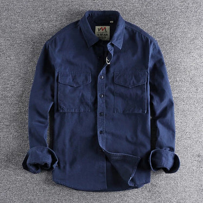 Camisa Hombre Manga Larga Casual Práctica - Vestiria