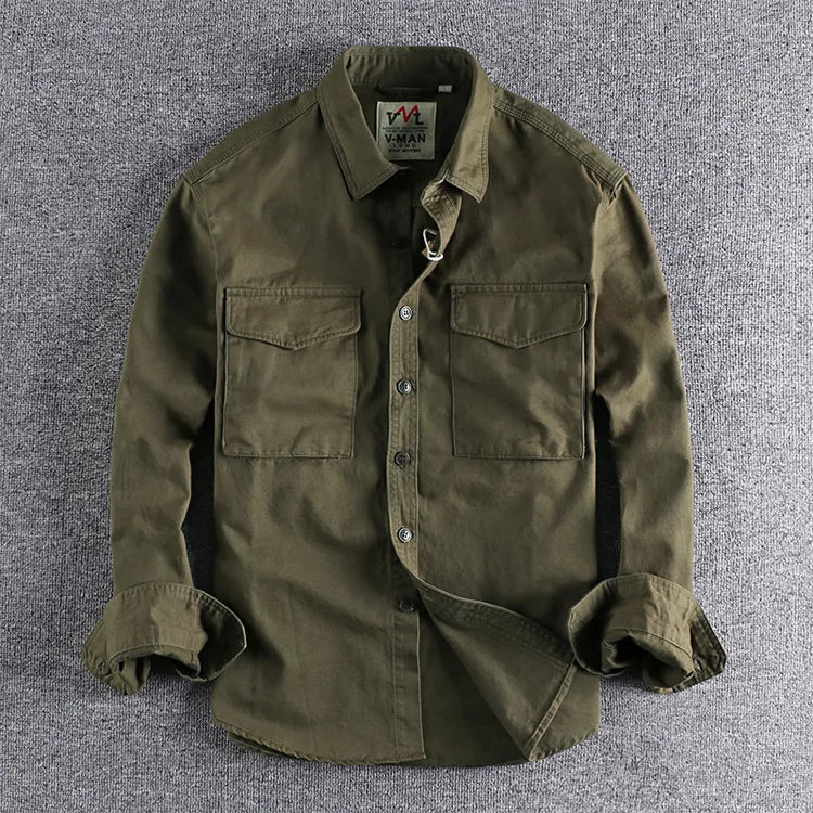 Camisa Hombre Manga Larga Casual Práctica