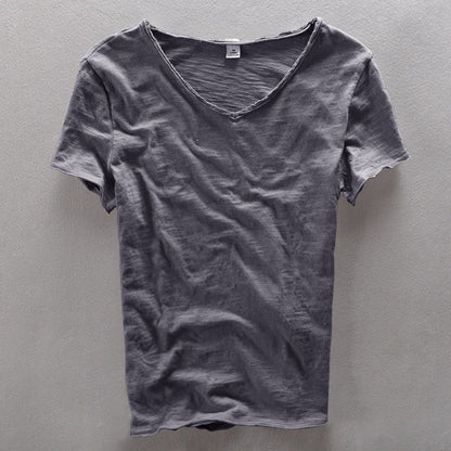 Camiseta Hombre Casual Cuello en V