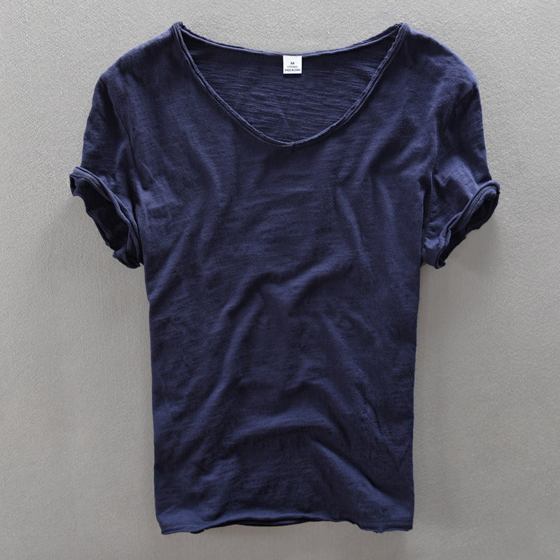 Camiseta Hombre Casual Cuello en V