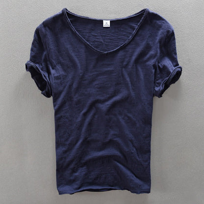 Camiseta Hombre Casual Cuello en V