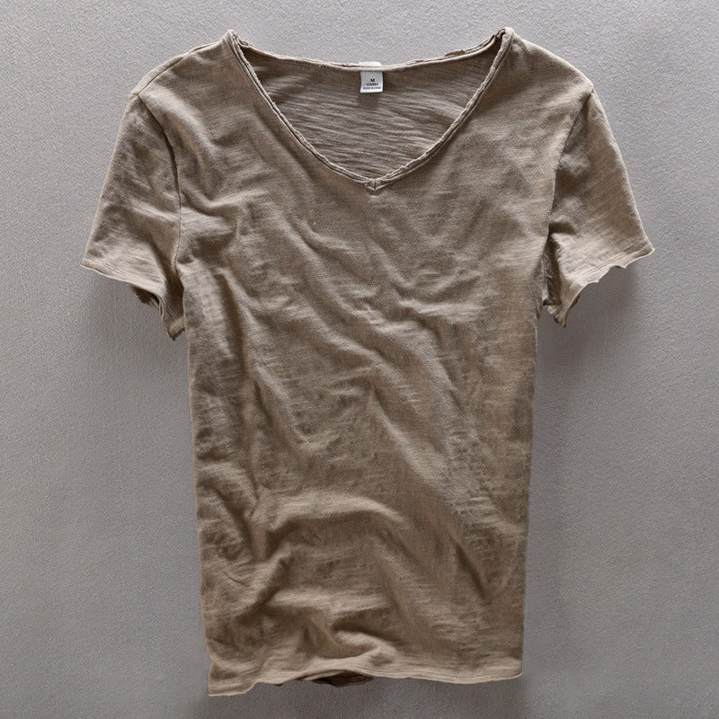 Camiseta Hombre Casual Cuello en V