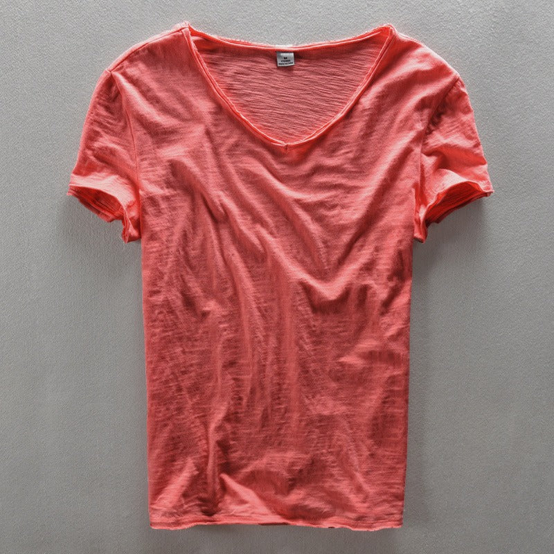 Camiseta Hombre Casual Cuello en V