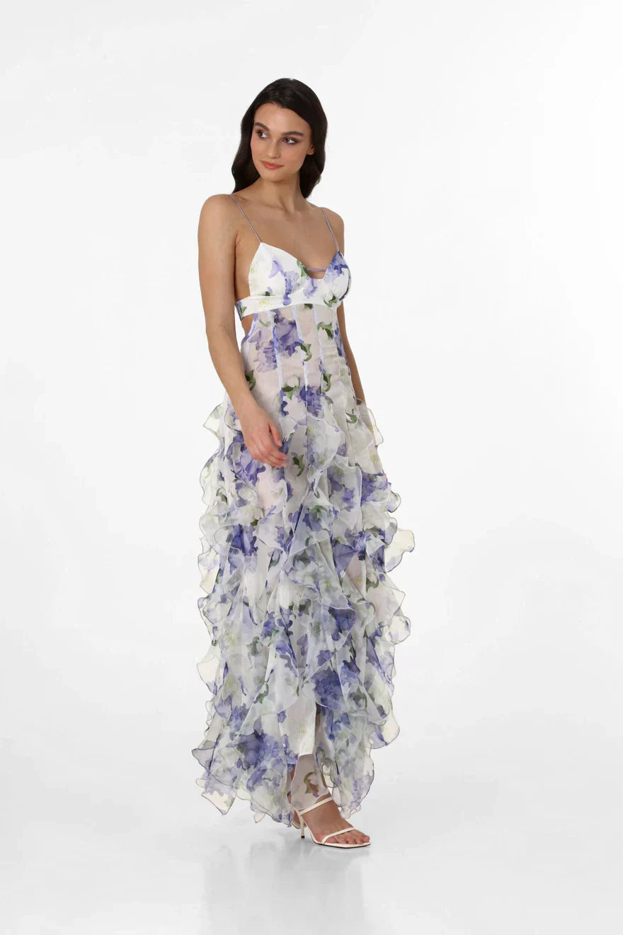 Vestido Maxi Estampado Floral - Vestiria