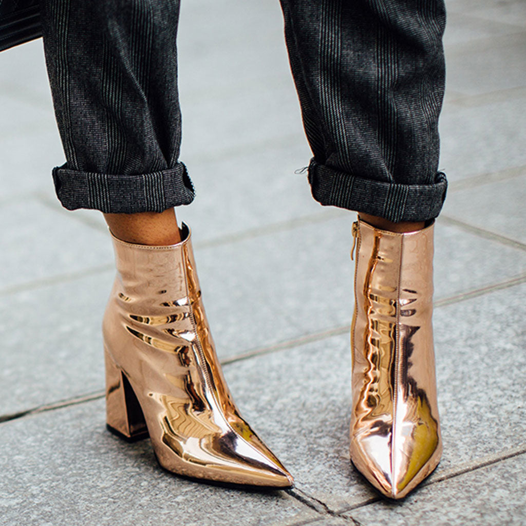 Botas Mujer Tacón Alto con Cremallera Lateral - Vestiria