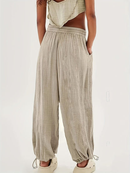 Pantalones de mujer cómodos de punto suave FENNA