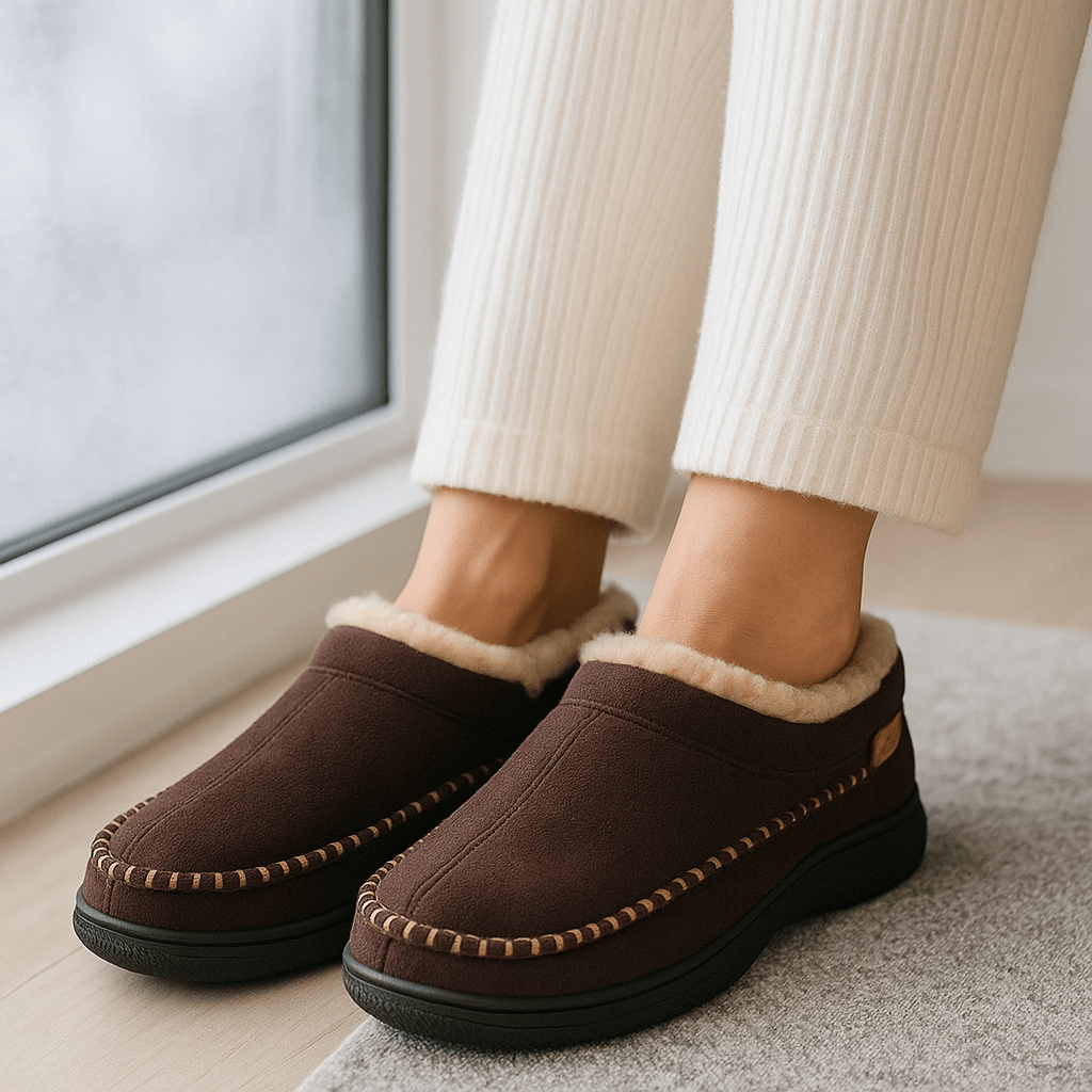Pantuflas Hombre Peludas Acogedoras Ervian - Vestiria