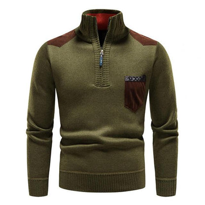 Sudadera de hombre lana merina cálida y ligera
