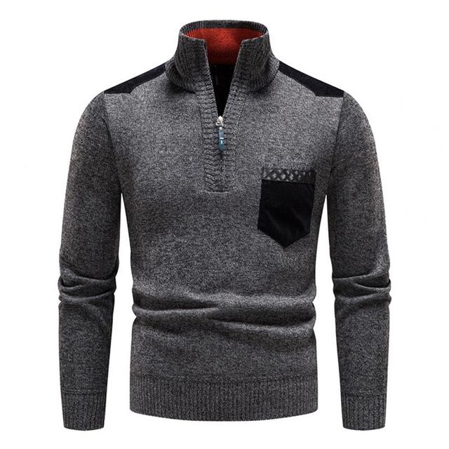 Sudadera de hombre lana merina cálida y ligera