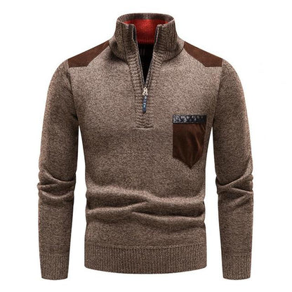 Sudadera de hombre lana merina cálida y ligera