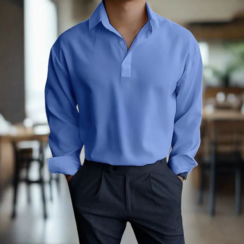 Camisa Hombre Clásica Mangas Largas