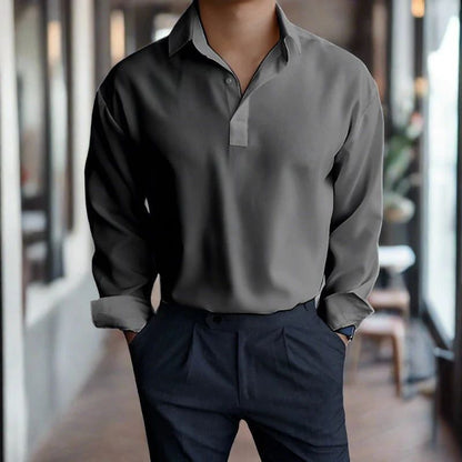 Camisa Hombre Clásica Mangas Largas