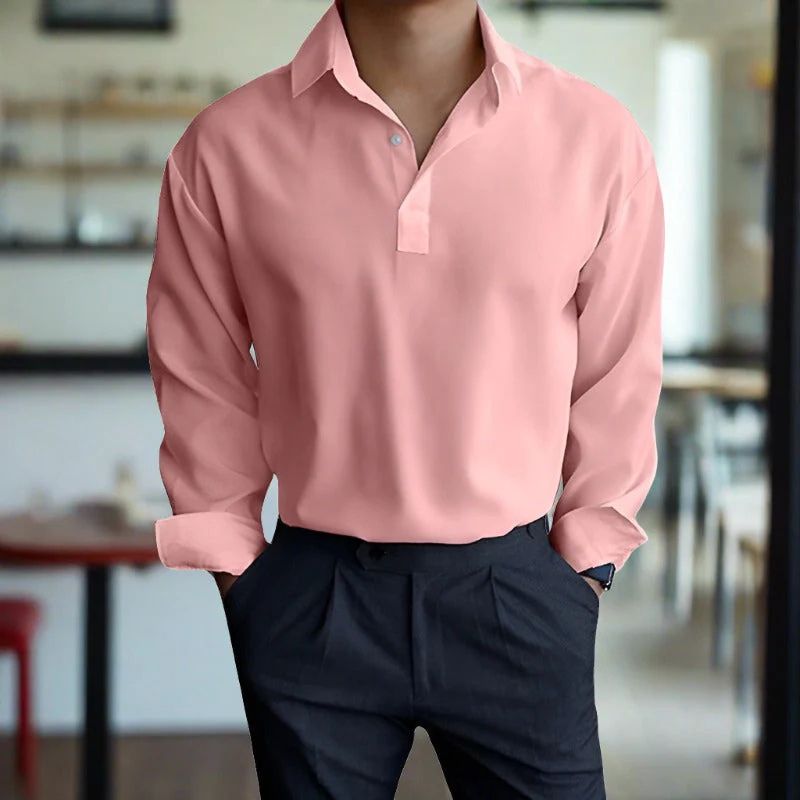 Camisa Hombre Clásica Mangas Largas