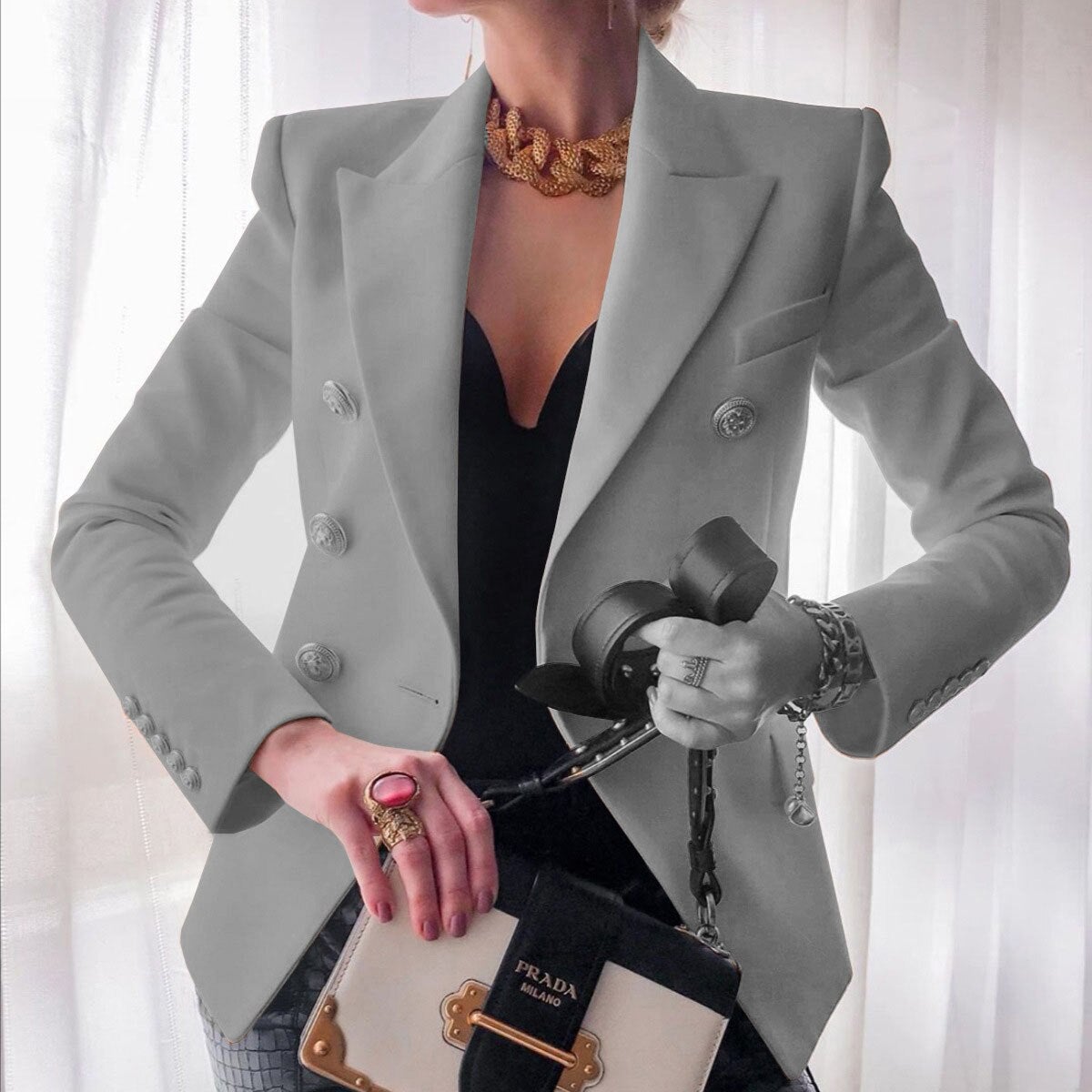 Chaqueta Mujer Elegante Oficina