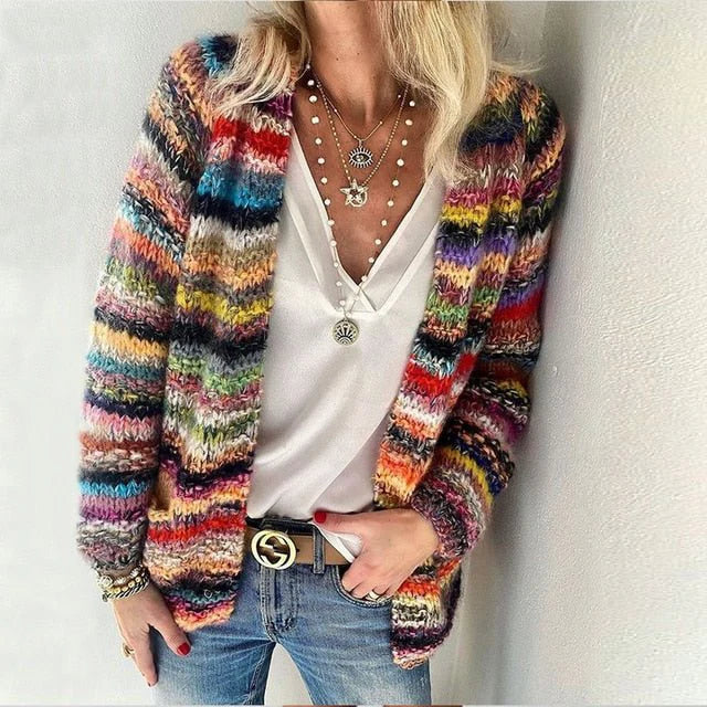 Chaleco Estampado Colorido Mujer - Vestiria