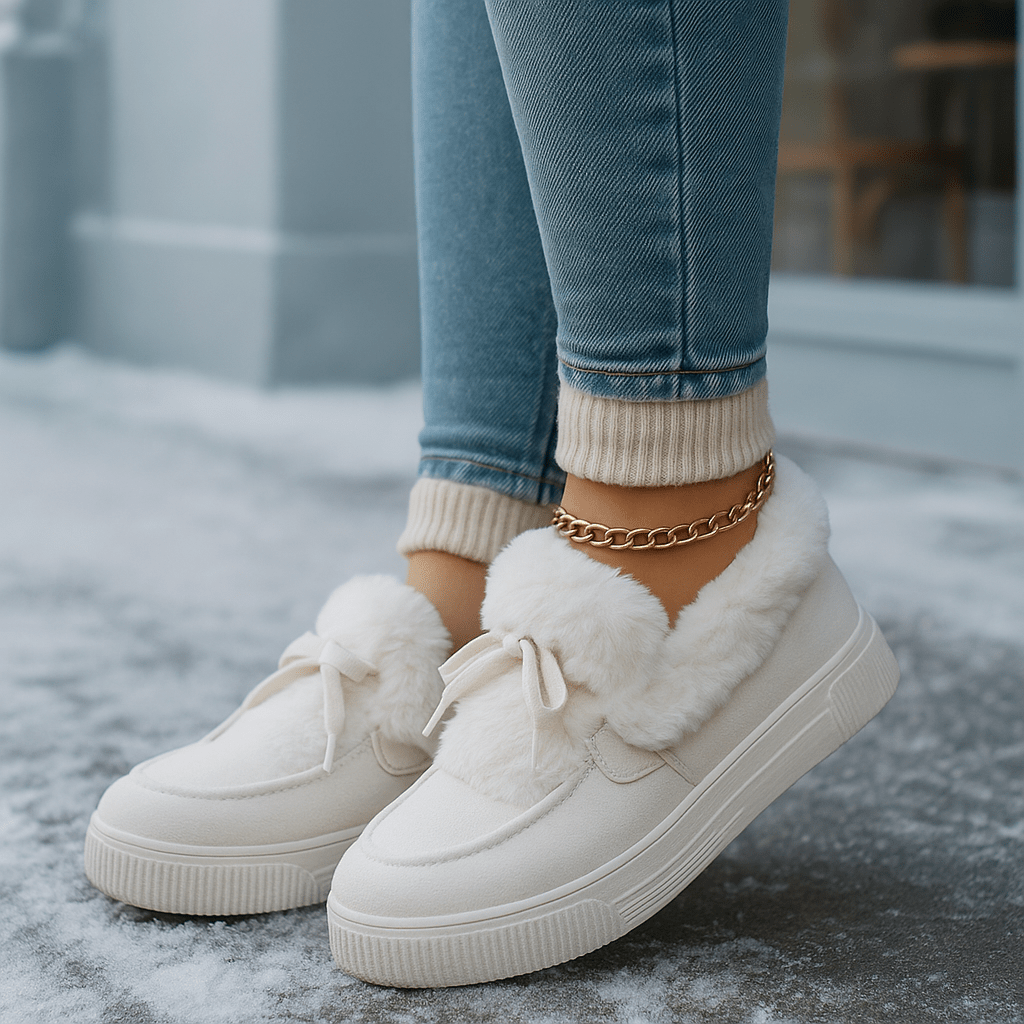 Mocasines Mujer Peludo Suave Esmira
