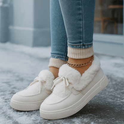 Mocasines Mujer Peludo Suave Esmira