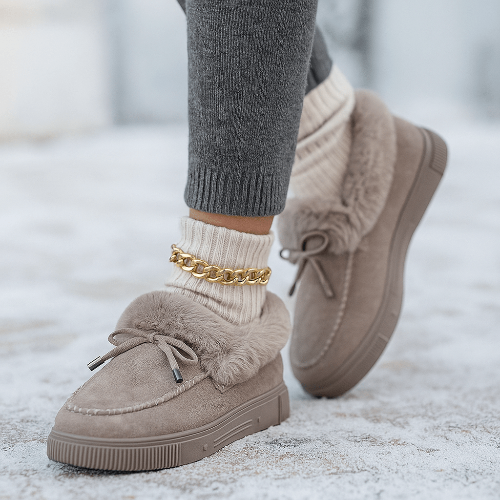 Mocasines Mujer Peludo Suave Esmira - Vestiria