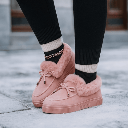 Mocasines Mujer Peludo Suave Esmira