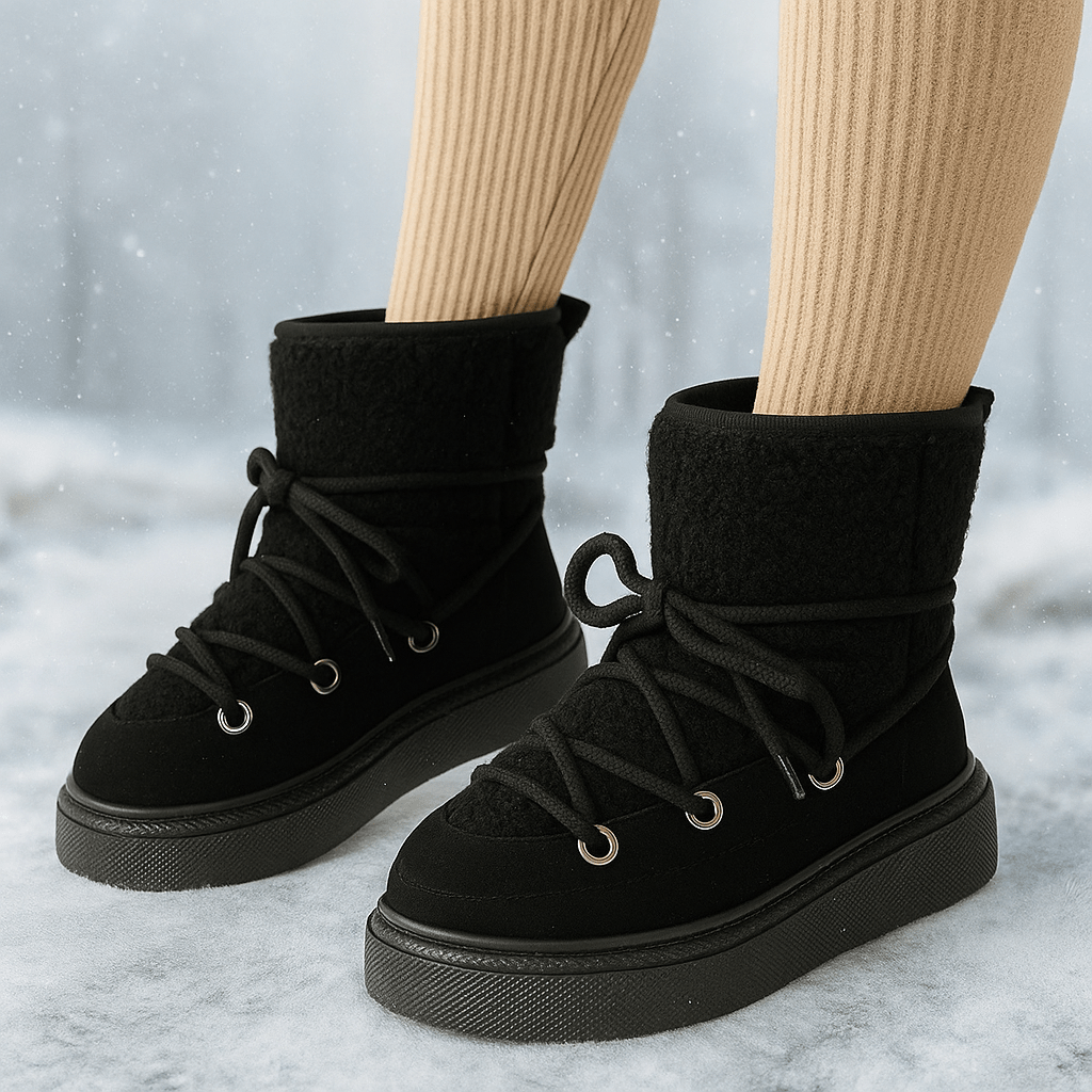 Botas Piel Con Plataforma Cómodas