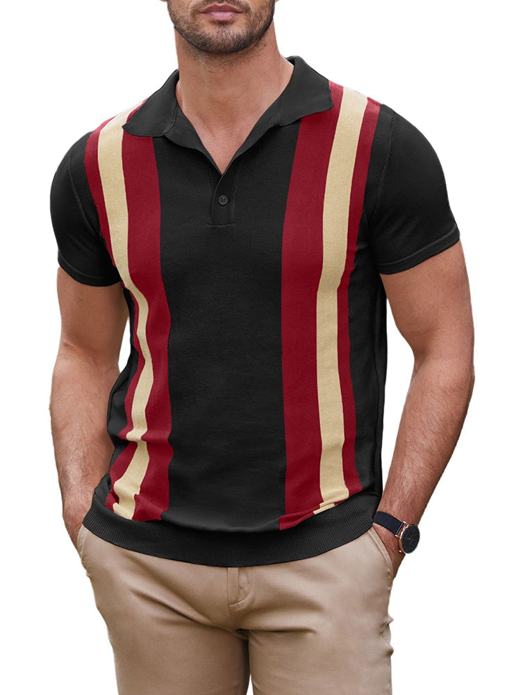 Polo Clásico de Punto Corto Elegante