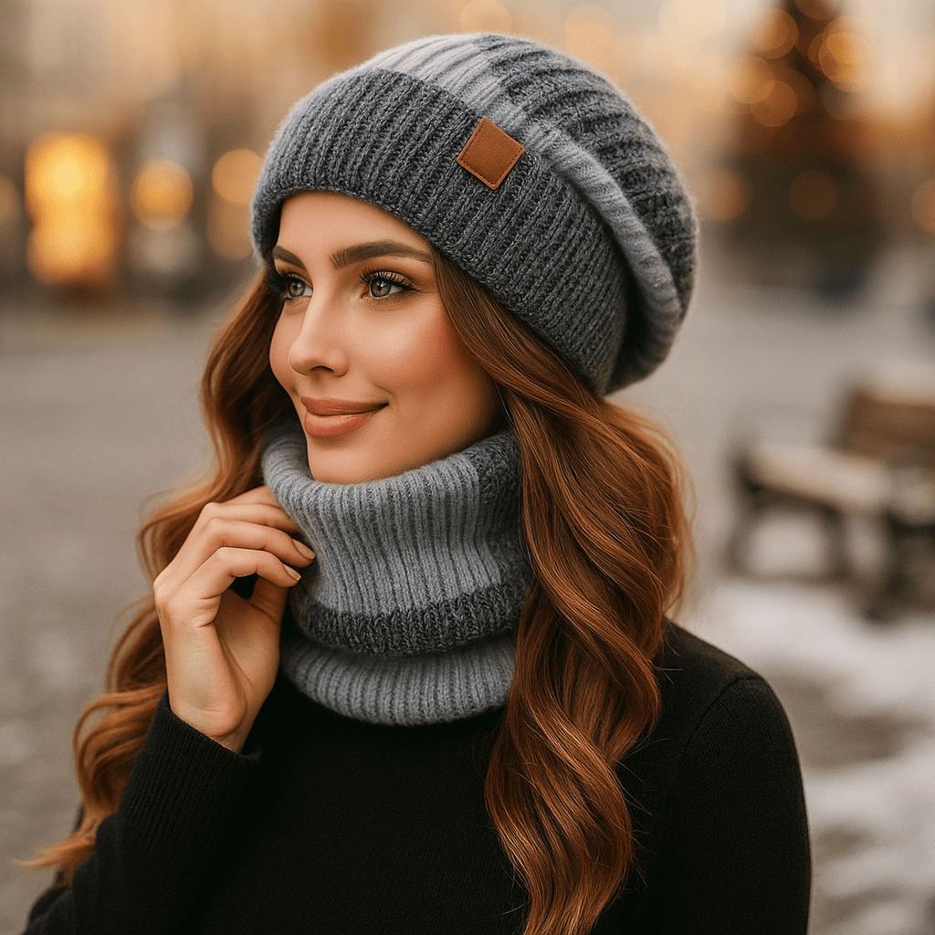 Gorra y bufanda mujer suave invierno Alvyn