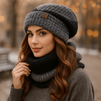 Gorra y bufanda mujer suave invierno Alvyn