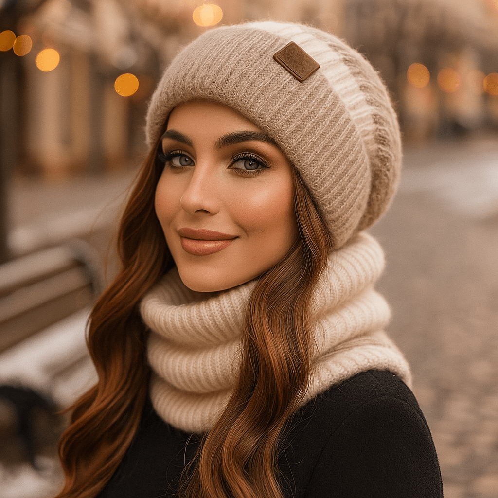 Gorra y bufanda mujer suave invierno Alvyn - Vestiria