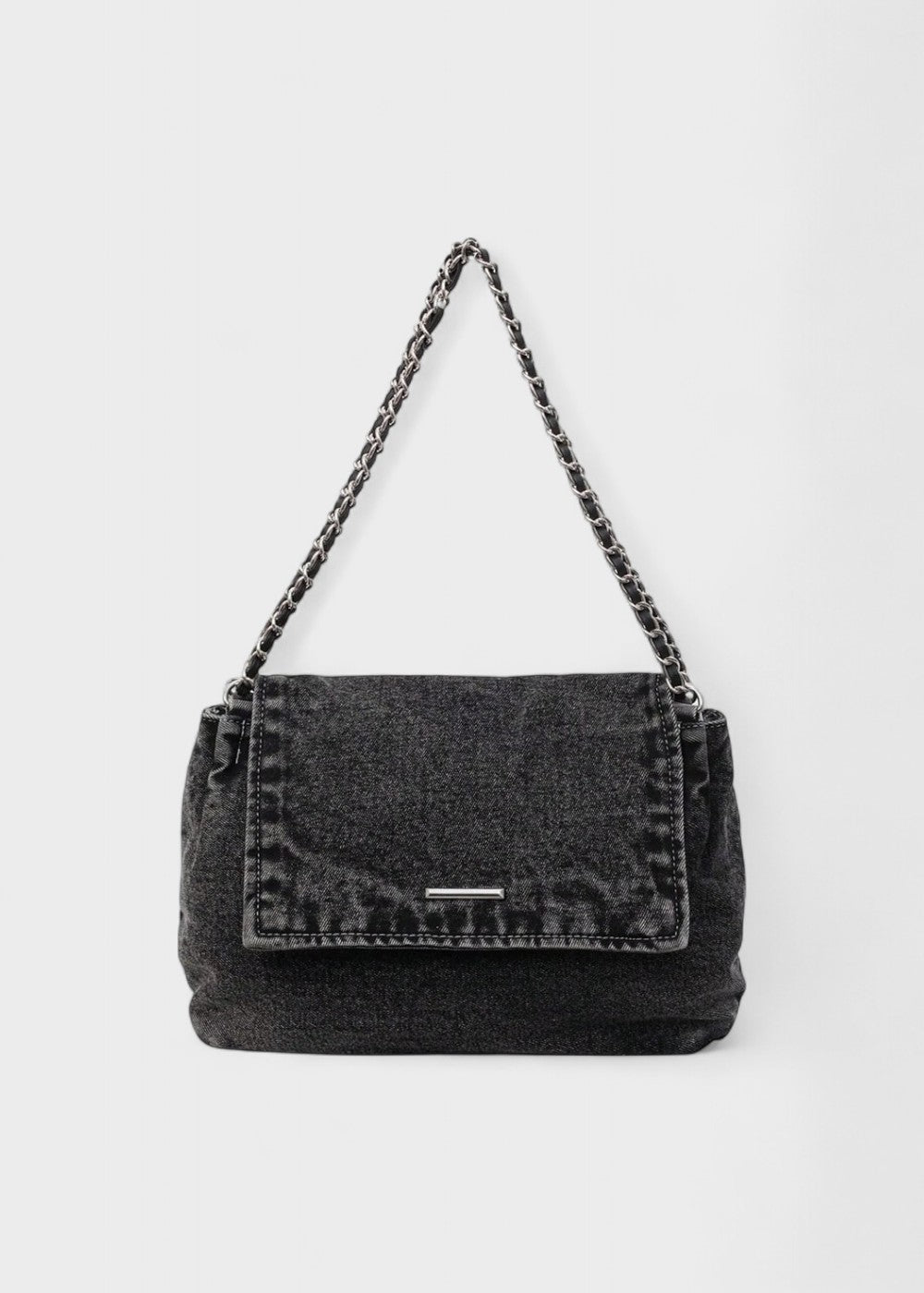 Bolso Mujer Azul Jeans con Cadena Moderna