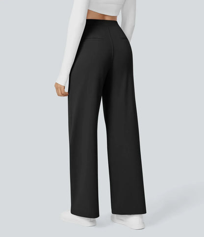 Pantalones Mujer Cintura Alta Ancha