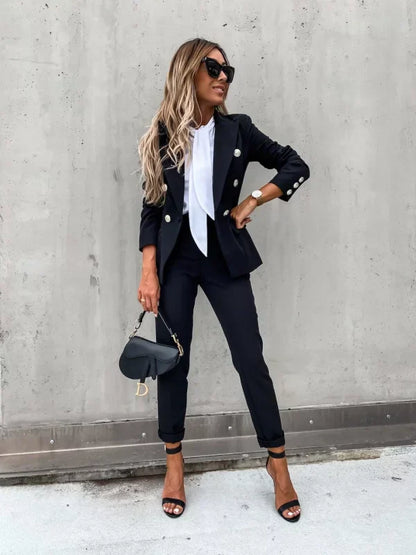 Traje chaqueta mujer elegante rosa