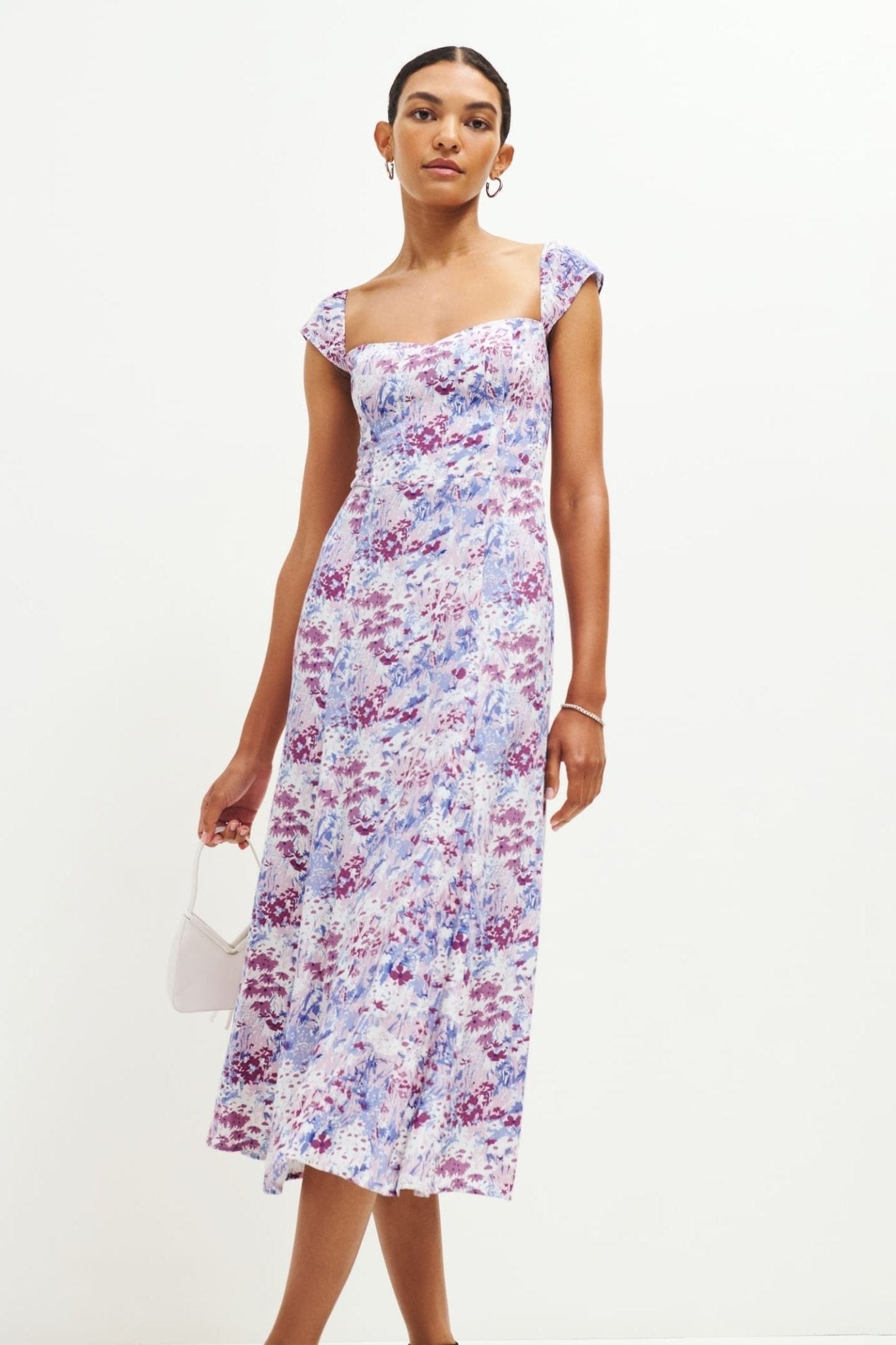 Vestido Midi Floral Estilo Boho - Vestiria
