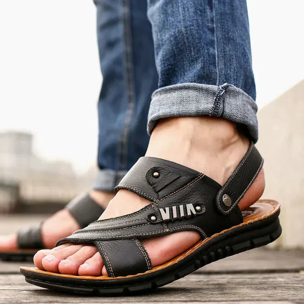 Sandalias Hombre Correas Ajustables y Suela Goma