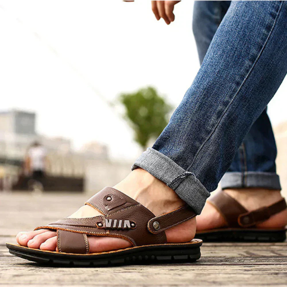 Sandalias Hombre Correas Ajustables y Suela Goma - Vestiria