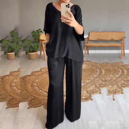 Conjunto Noche Satín Elegante