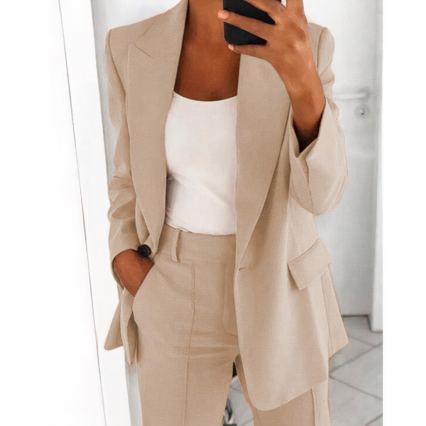 Traje Mujer Chic Pantalón Blazer Moderno