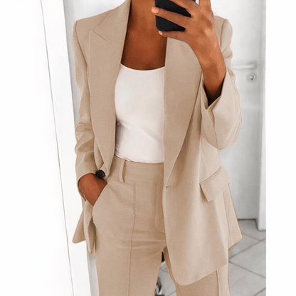 Traje Mujer Chic Pantalón Blazer Moderno