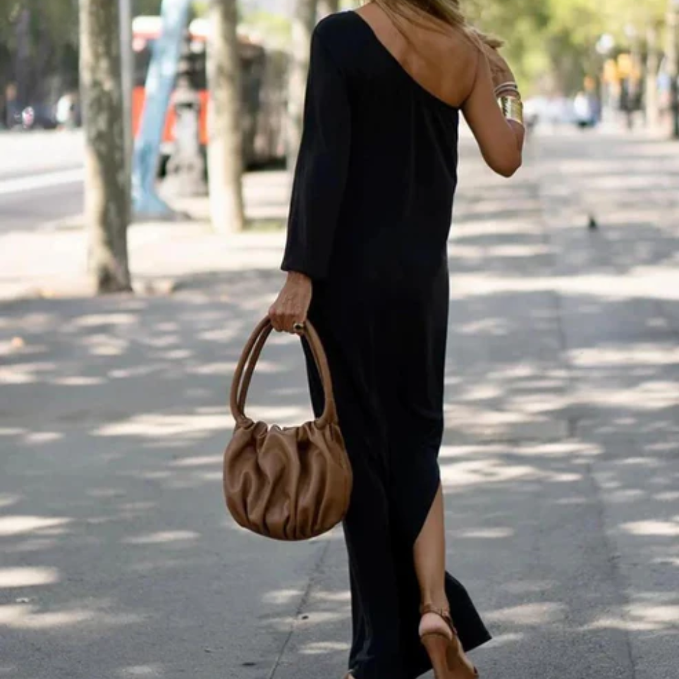 Vestido Asimétrico Estilo Chic Mujer - Vestiria