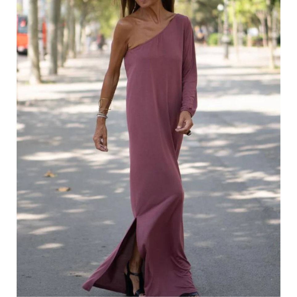 Vestido Asimétrico Estilo Chic Mujer
