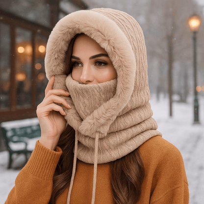 Bufanda Capucha Invierno Mujer Abrigadora