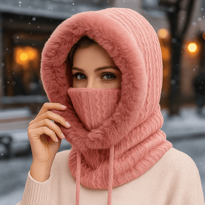 Bufanda Capucha Invierno Mujer Abrigadora