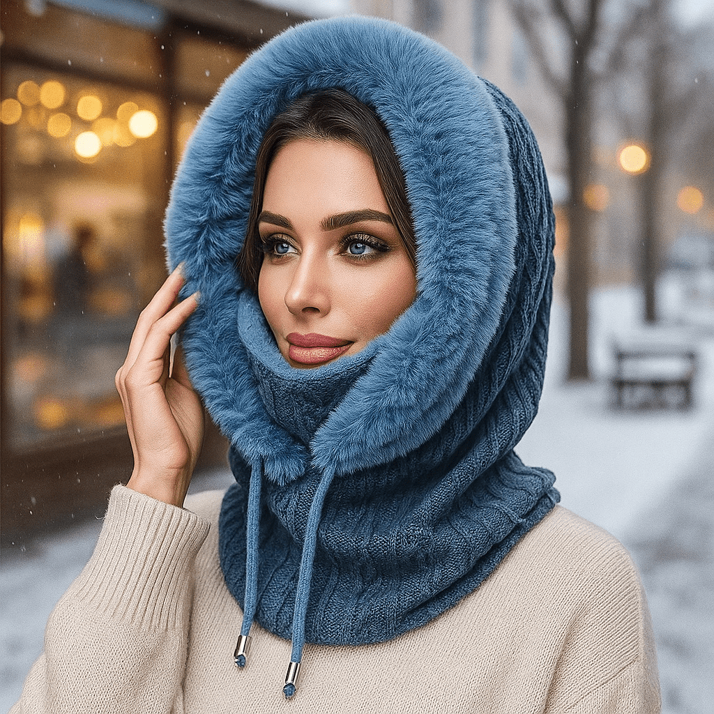 Bufanda Capucha Invierno Mujer Abrigadora