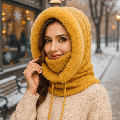 Bufanda Capucha Invierno Mujer Abrigadora